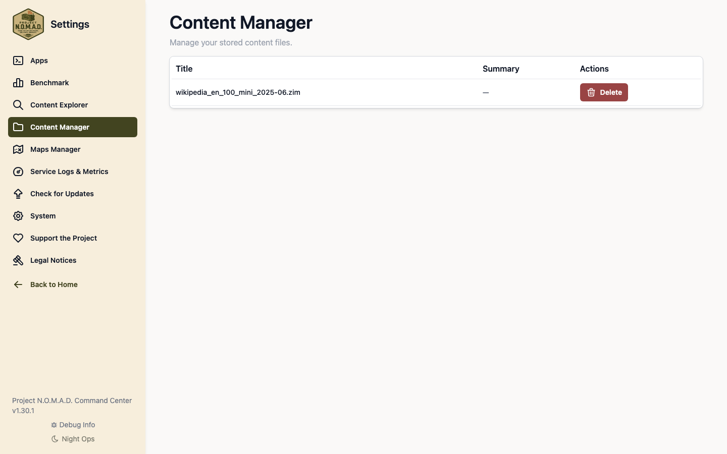 ZIM archive selection for downloading offline Wikipedia content