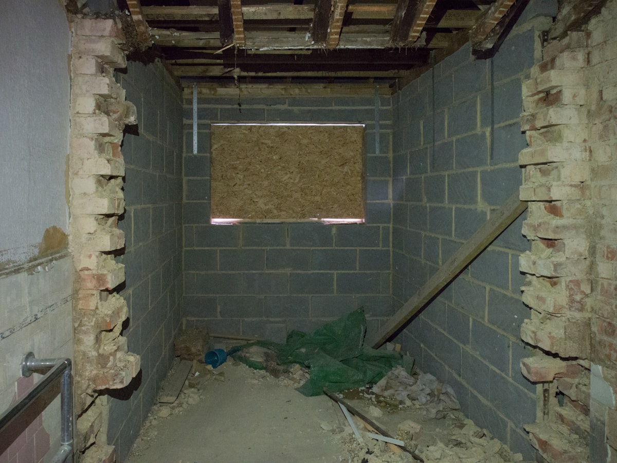 Home building and insulation construction project in progress