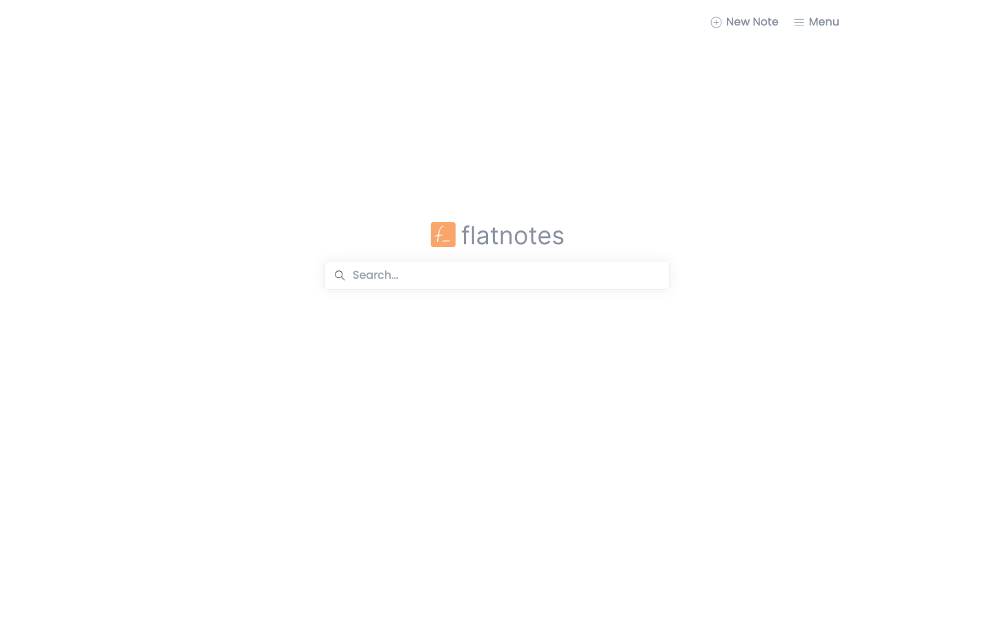 FlatNotes local markdown note-taking interface